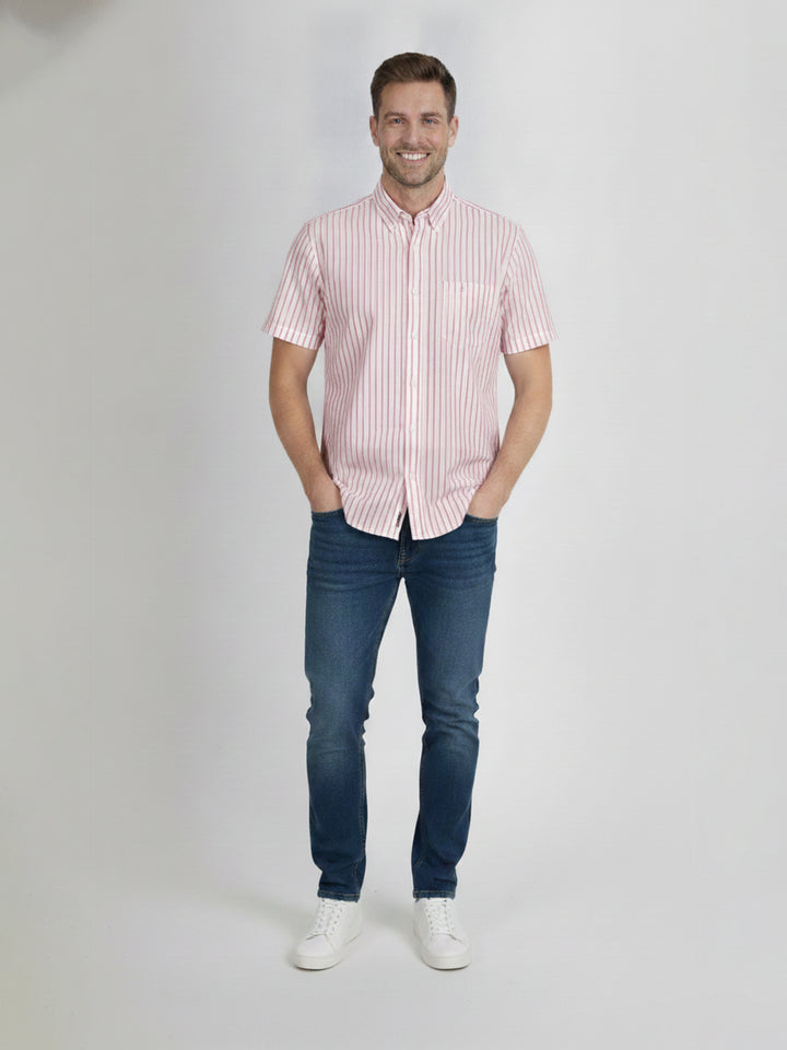 H & C Men S/S Lining Formal B-Shirt,CFSFM009