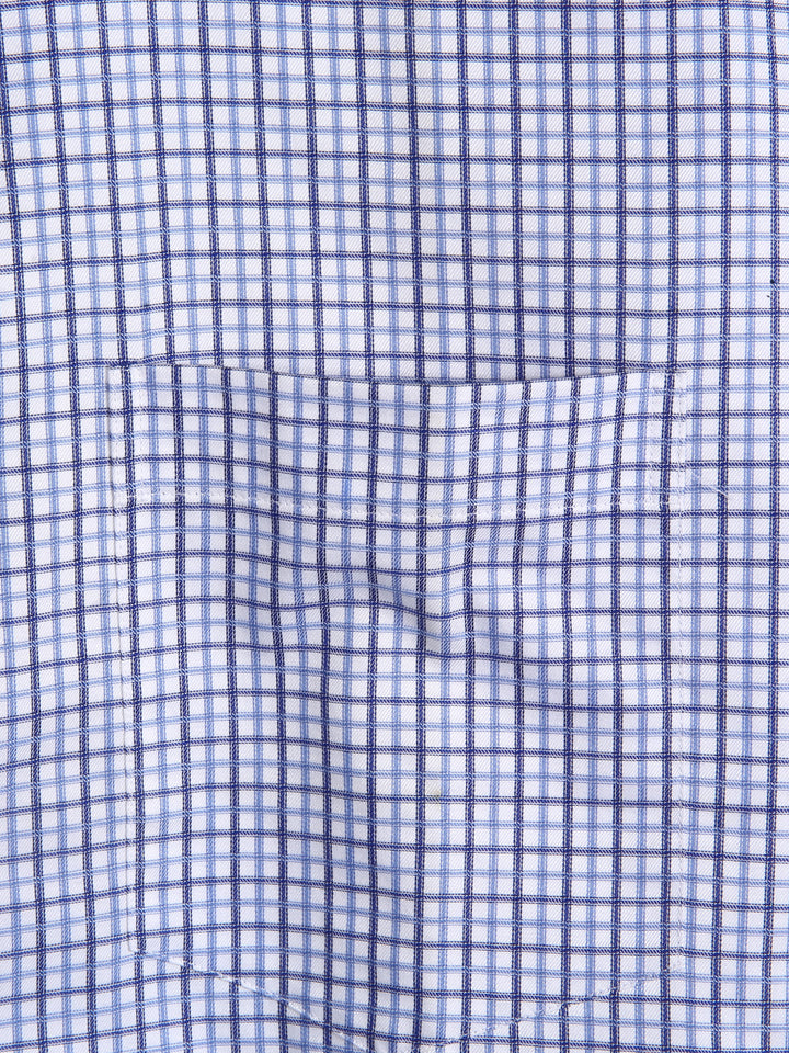 H & C Men S/S Check B-Shirt,CFCFT009