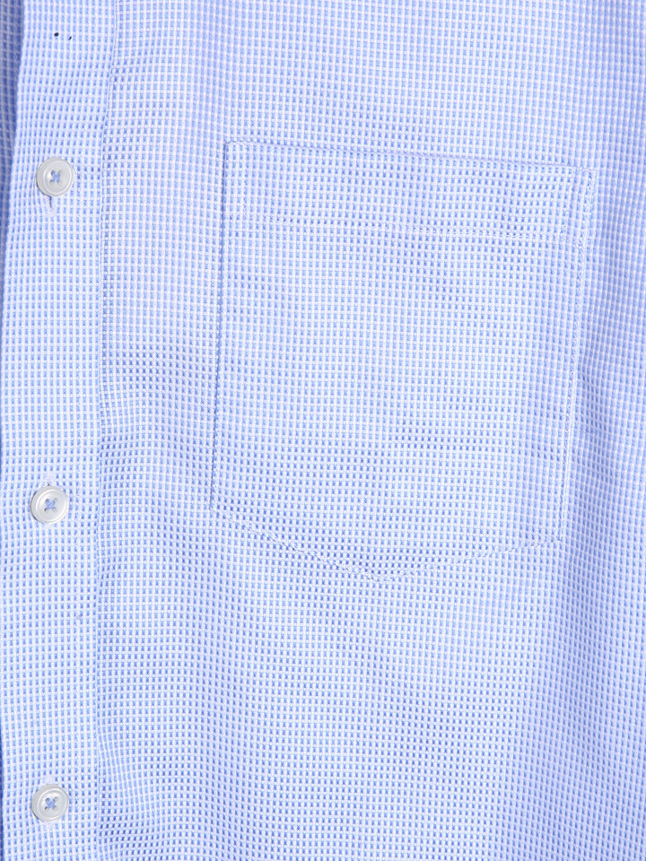 H & C Men S/S Check Formal Shirt,CFPFV003