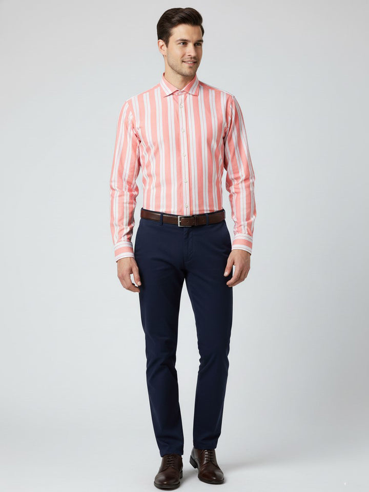 H & C Mens L/S Lining Formal Shirt SSSFV907