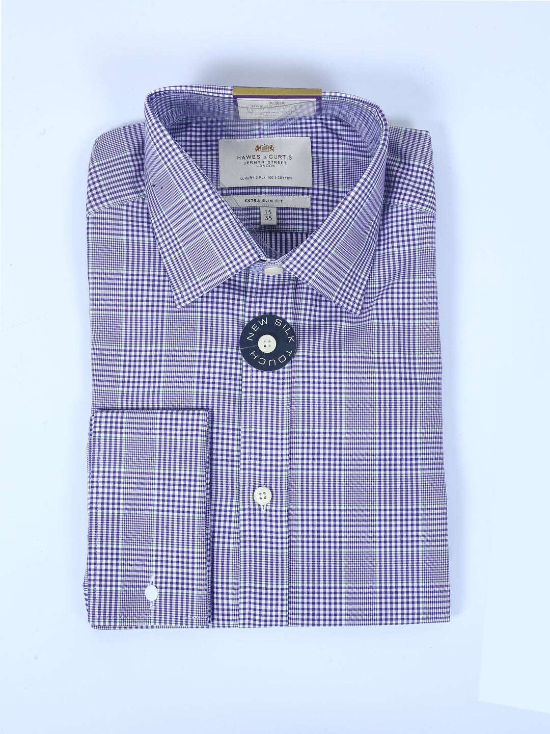 H & C Mens L/S Small Check Formal Shirt SDCF020