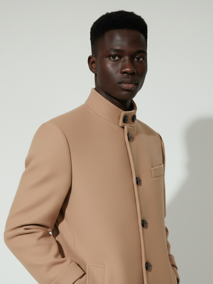 Feraud Men Wool Blend Long Coat ZDMRE101