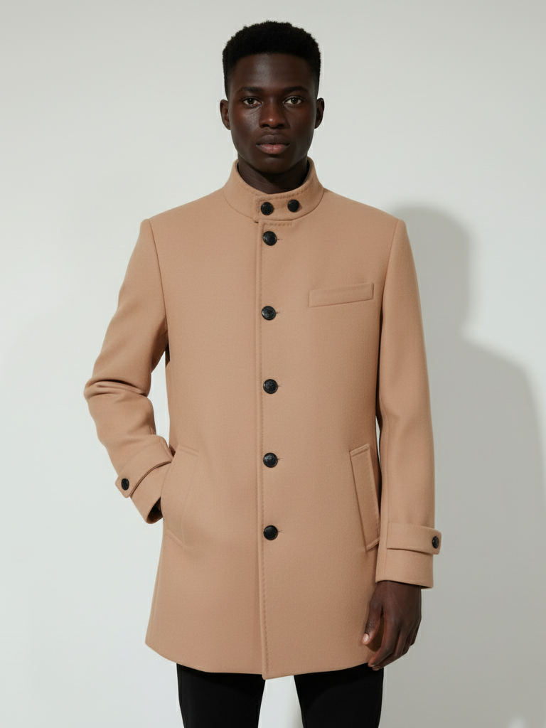 Feraud Men Wool Blend Long Coat ZDMRE101