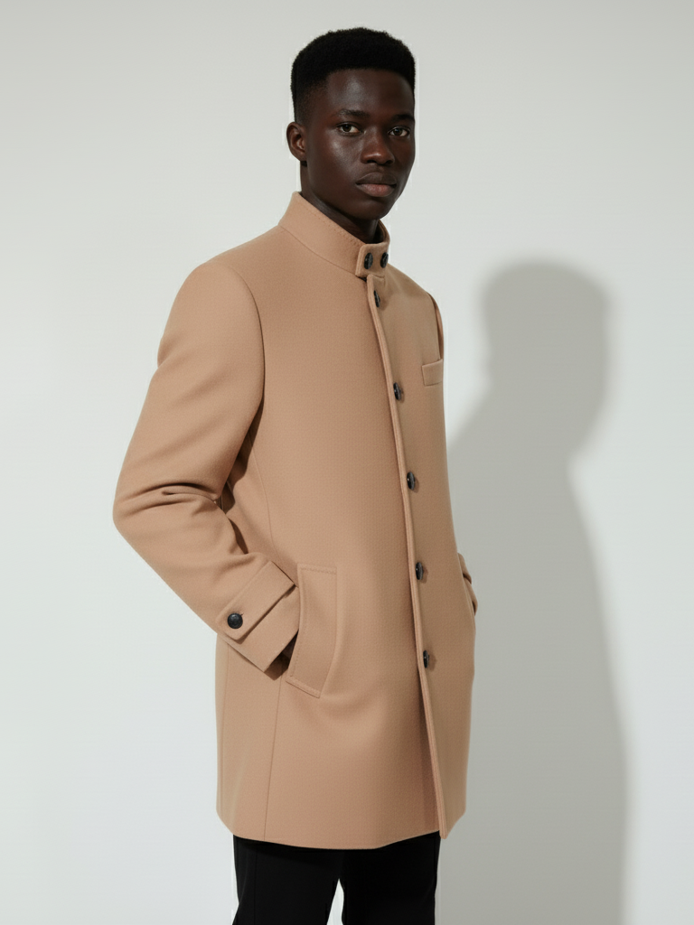 Feraud Men Wool Blend Long Coat ZDMRE101