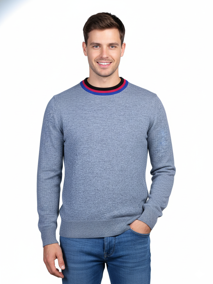 Van Kukil Mens Pure Cahsmere R-Neck F/S Jersey SS21-M012