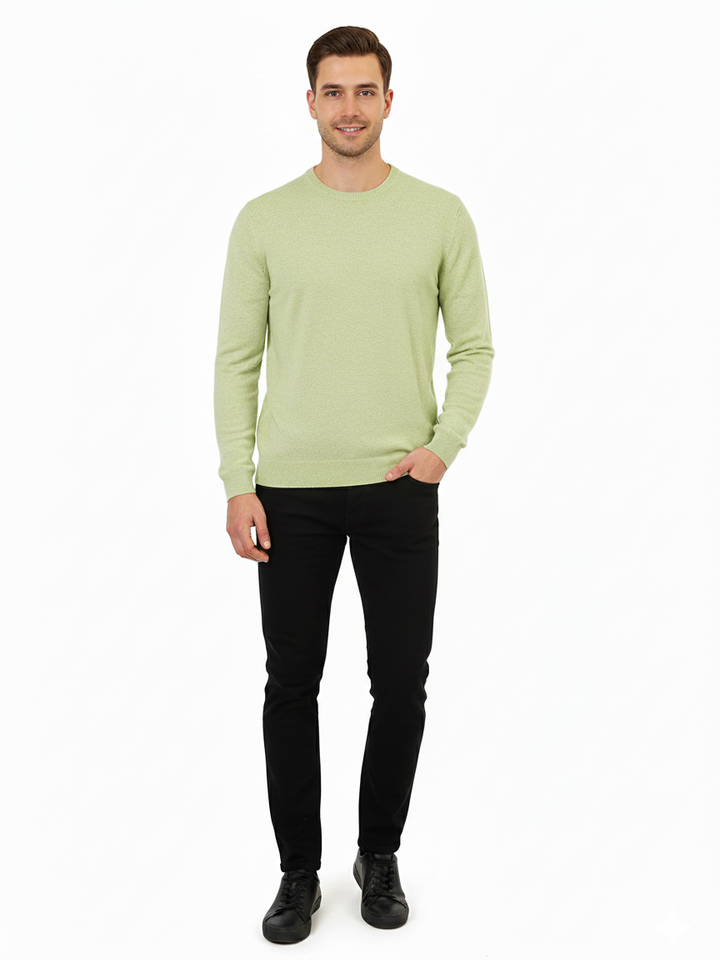 Van Kukil Mens Pure Cahsmere R-Neck F/S Jersey SS21-M022