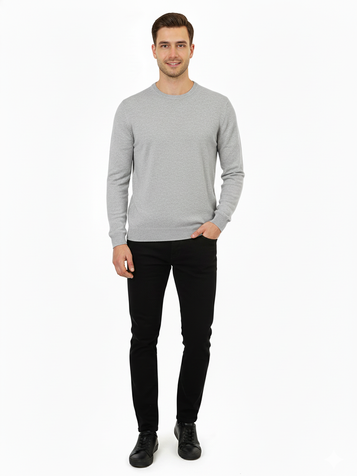 Van Kukil Mens Pure Cahsmere R-Neck F/S Jersey SS21-M022
