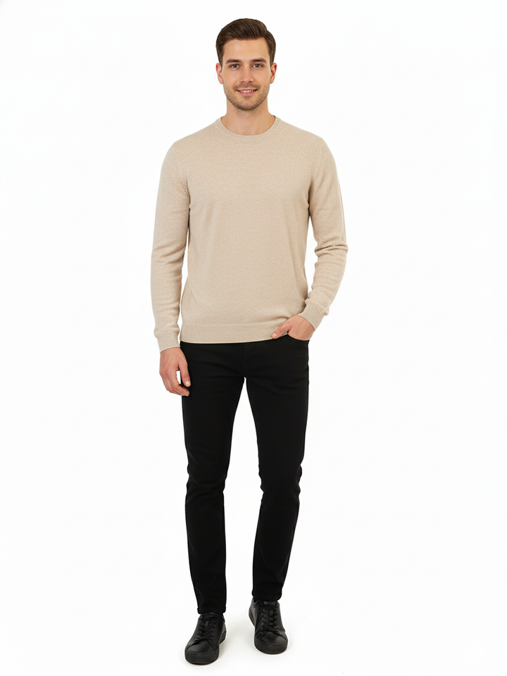 Van Kukil Mens Pure Cahsmere R-Neck F/S Jersey SS21-M022