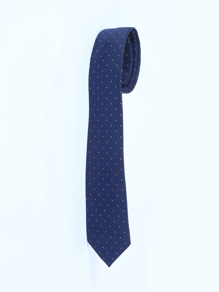 TM Lewin Mens Pure Silk Dotted Tie 64547