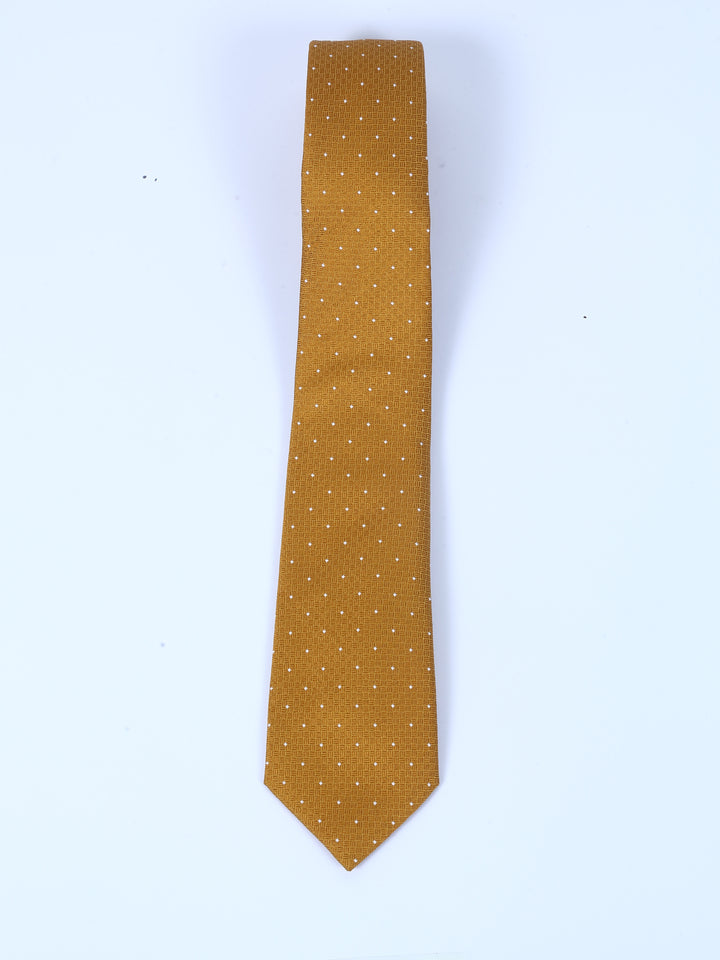 TM Lewin Mens Pure Silk Dotted Tie 61207