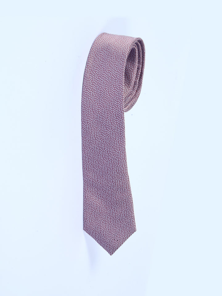 TM Lewin Mens Pure Silk Dotted Tie 63662