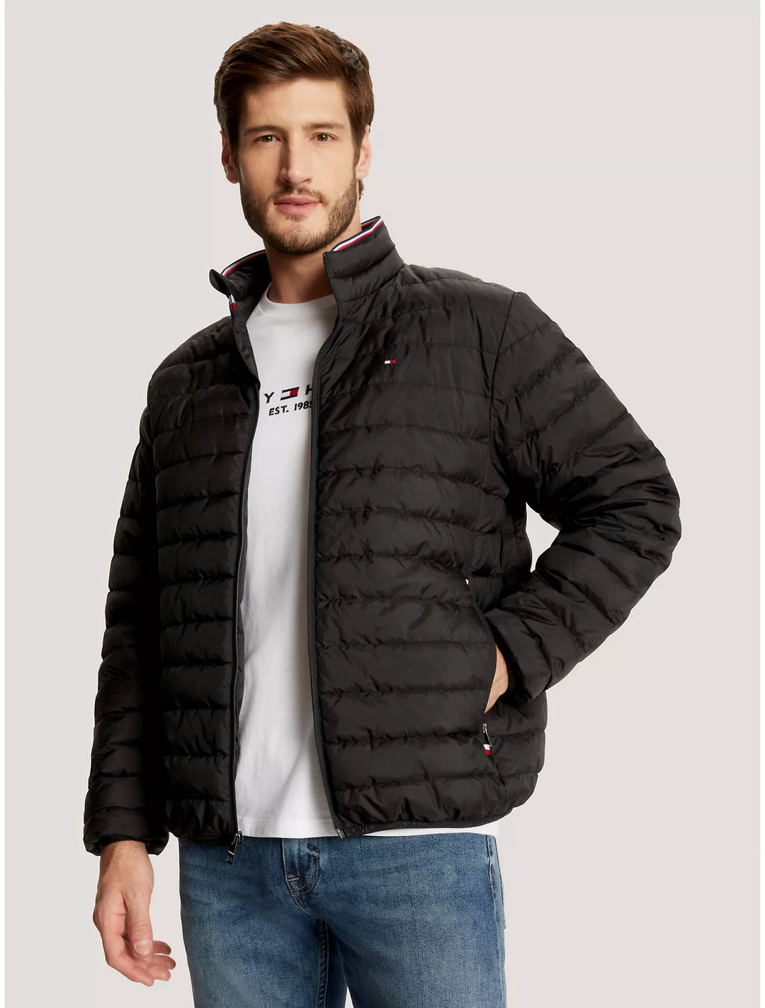 TH Men L/S ( Tipper Collar) Puffer Jacket AT-SB-78J6192