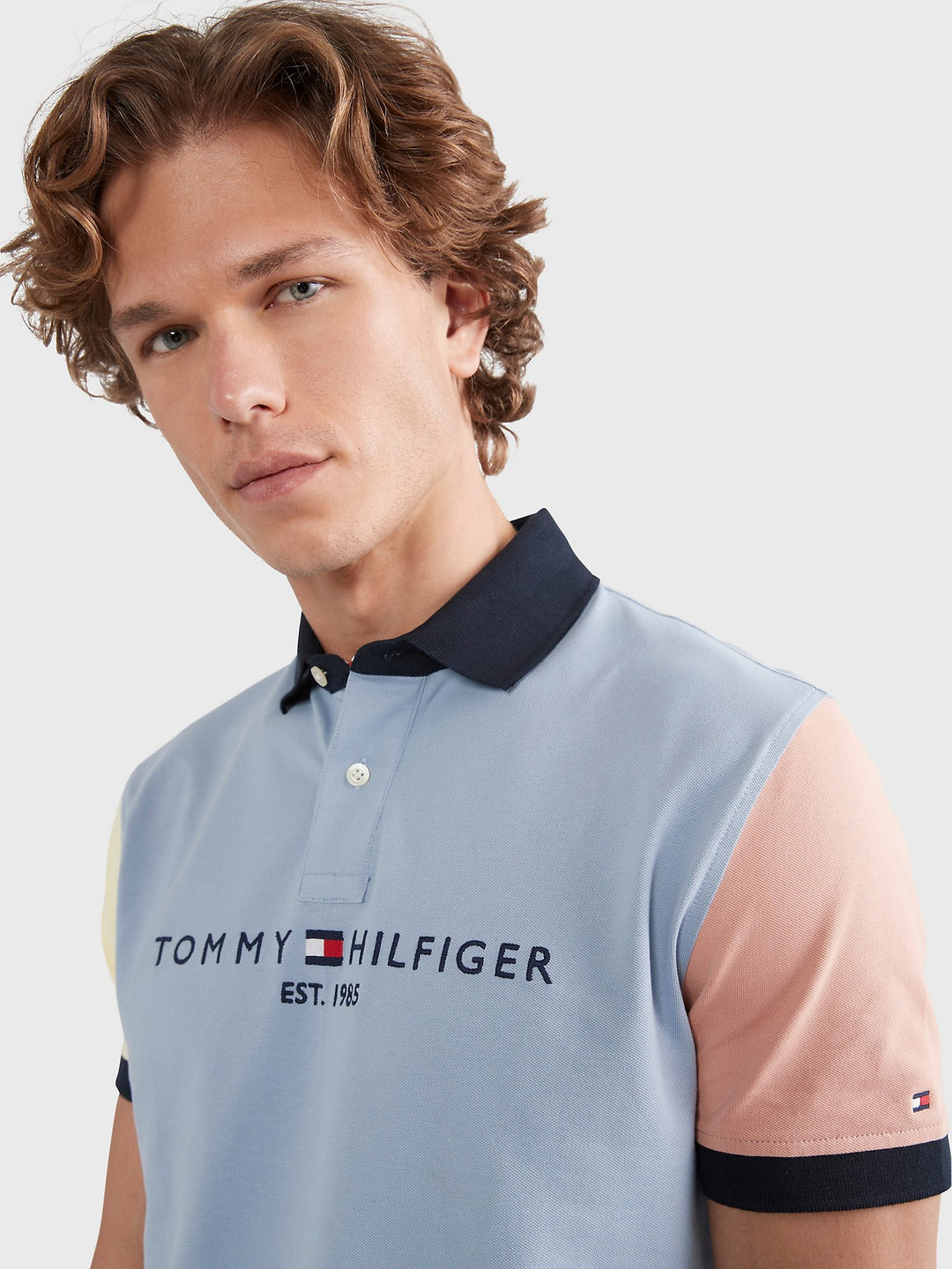 Tommy Hilfiger Mens S/S Tommy Flag Polo-SB-78J8748