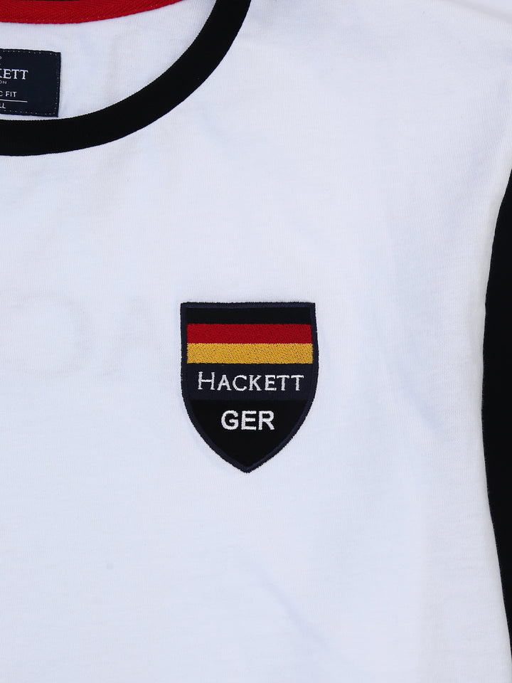 Hackett Mens S/S R-Neck Gemany Flag Printed T-Shirt HM 500498