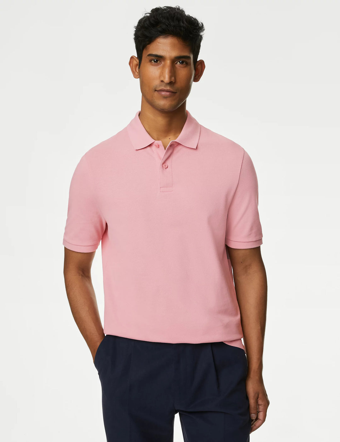 M&S Mens S/S Plain Polo T28/5032