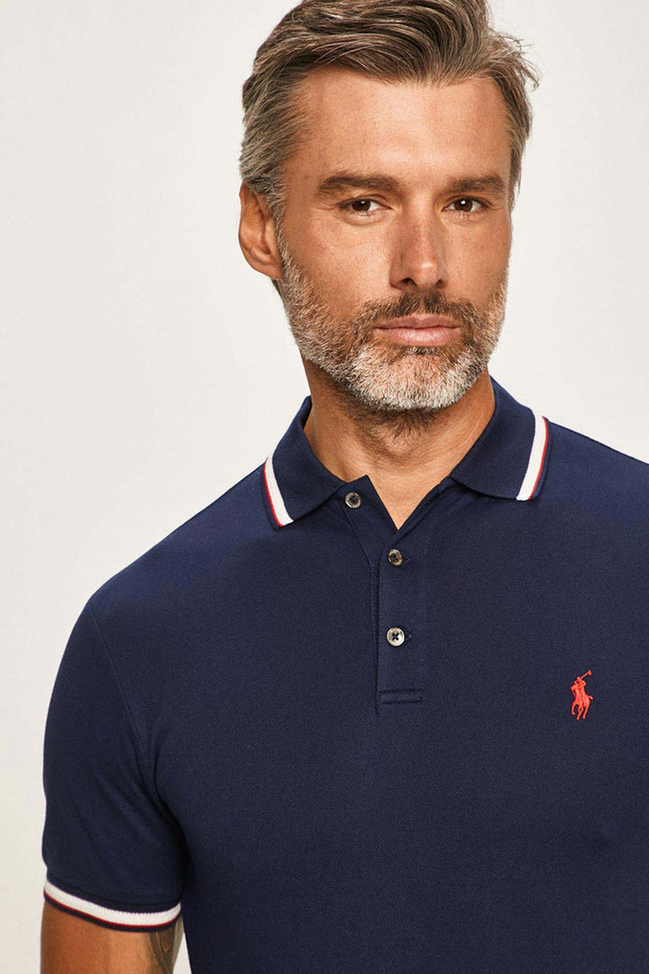 RL Mens S/S Small Pony Plain Polo 710784010002