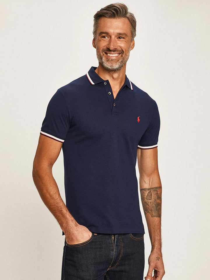 RL Mens S/S Small Pony Plain Polo 710784010002