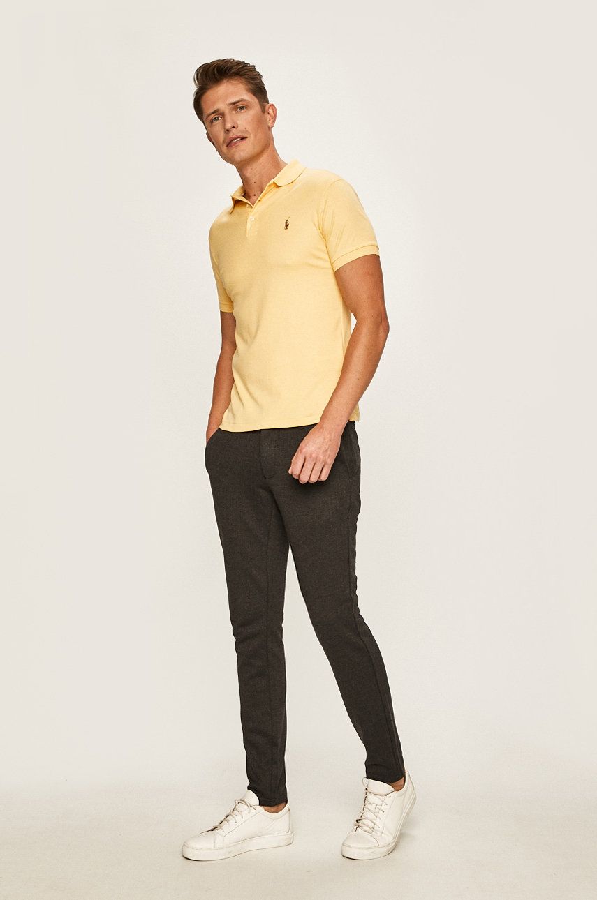 RL Mens S/S Small Pony (Soft Touch) Plain Polo 710652578110