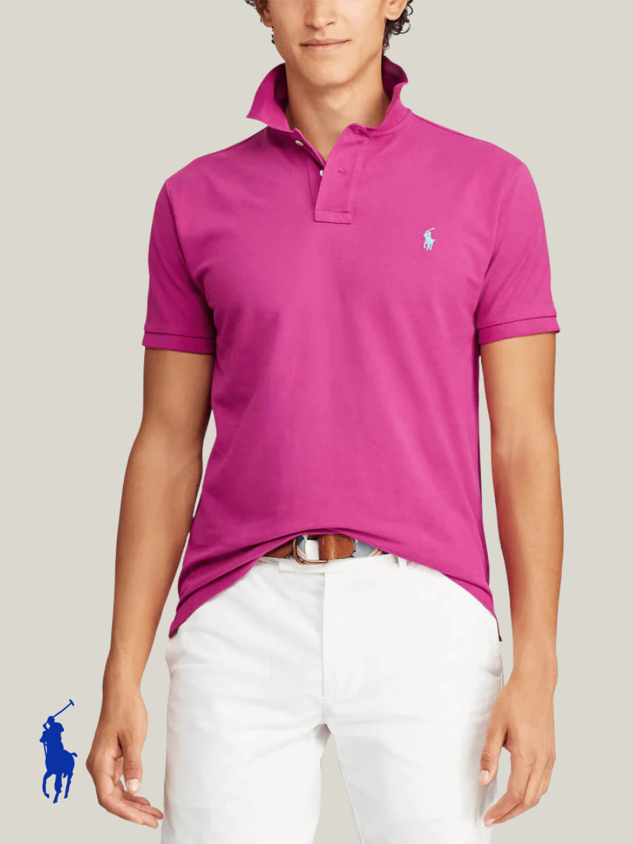 RL Mens S/S Small Pony Plain Polo 710680784079