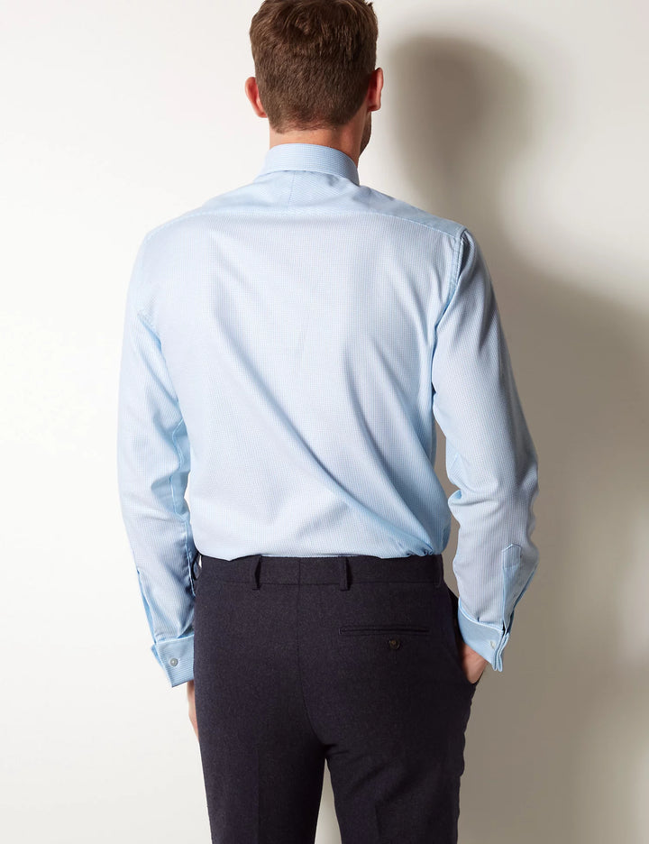 M&S Mens Formal (Savile Row ) Textured Shirt -T11/3103T