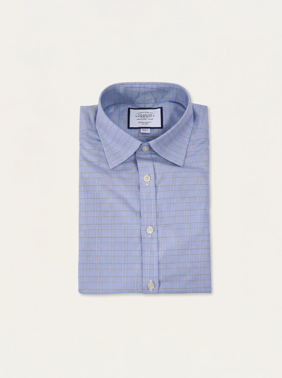 Charles Tyrwhitt Men L/S Check Formal Shirt