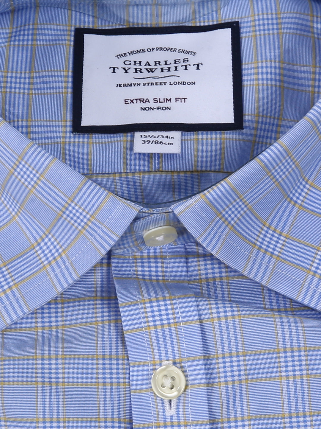 Charles Tyrwhitt Men L/S Check Formal Shirt