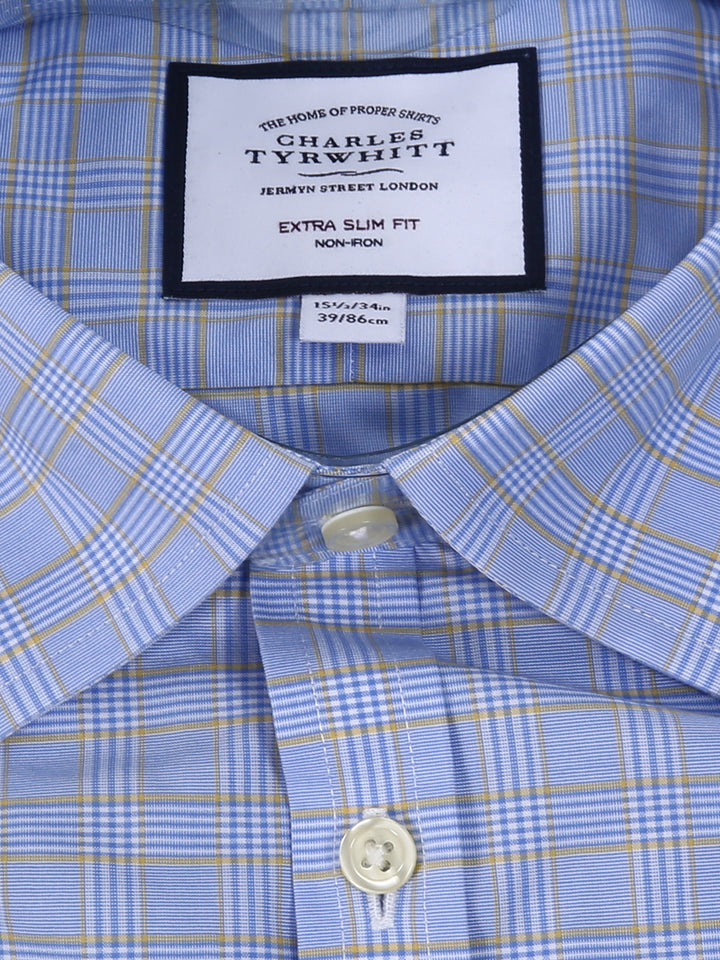 Charles Tyrwhitt Men L/S Check Formal Shirt