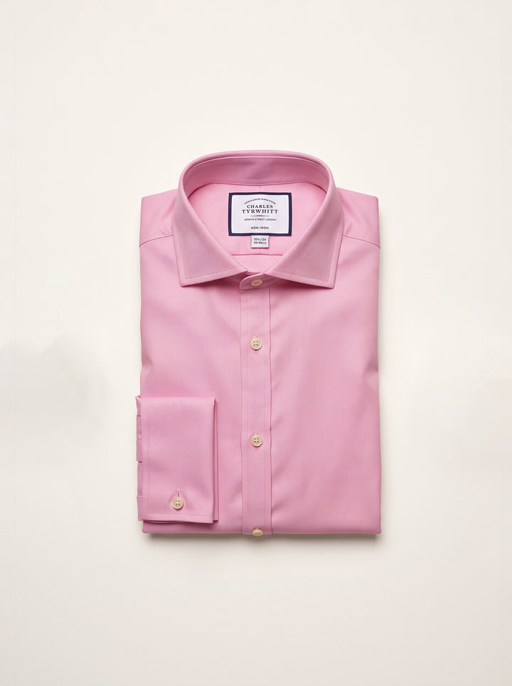 Charles Tyrwhitt Men L/S Plain Formal Shirt