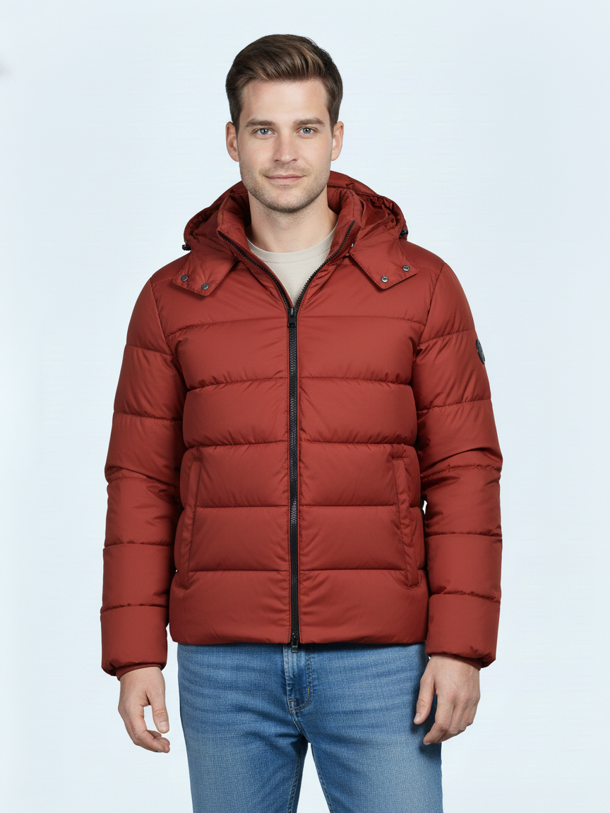 Hackett Mens L/S Puffer Hoodi Jacket HM402850