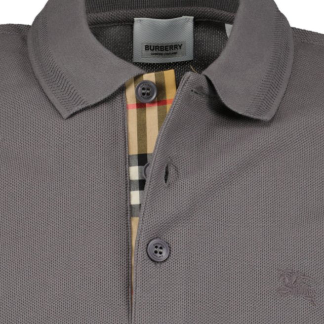 Burberry polo mens silver on sale