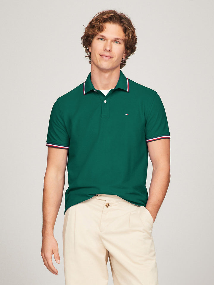 Tommy Hilfiger Mens S/S Polo AT-78J2653 (Green)