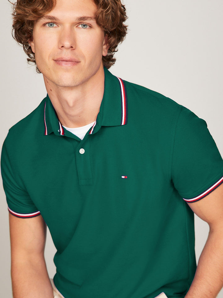 Tommy Hilfiger Mens S/S Polo AT-78J2653 (Green)