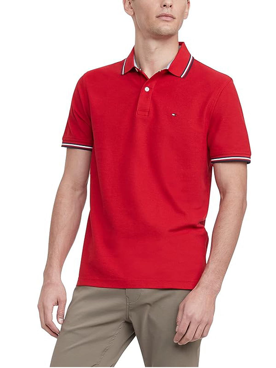 Tommy Hilfiger Mens S/S Polo AT-78J2653 (Red)