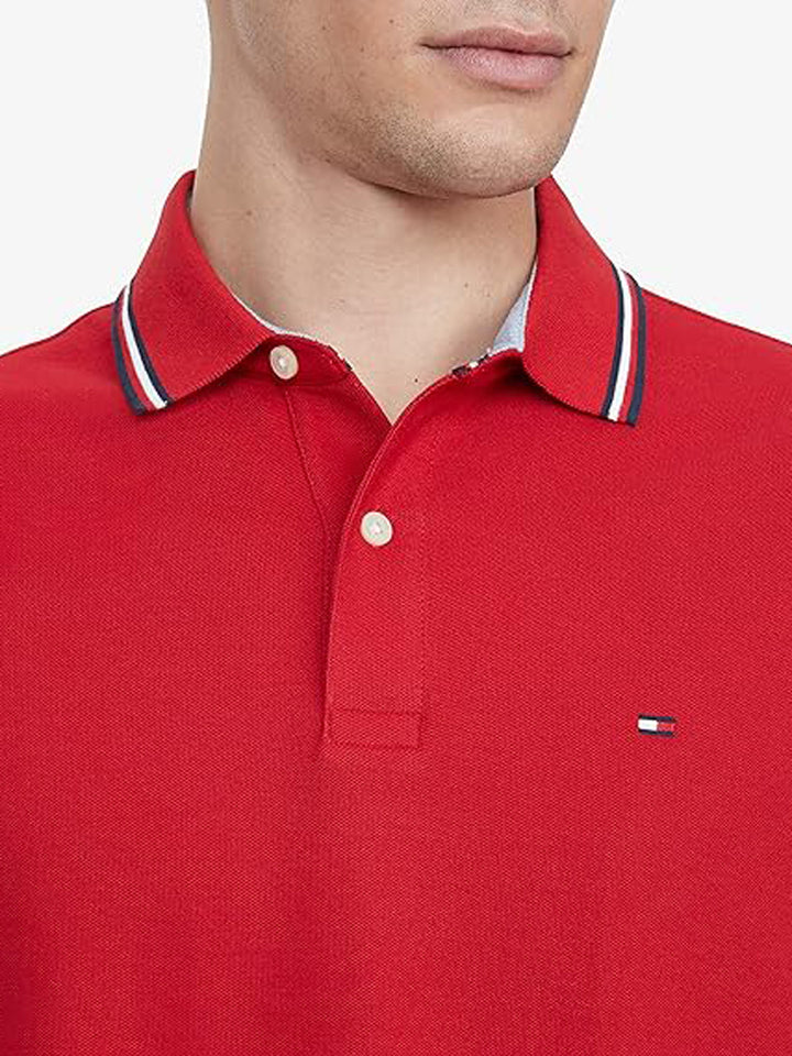 Tommy Hilfiger Mens S/S Polo AT-78J2653 (Red)