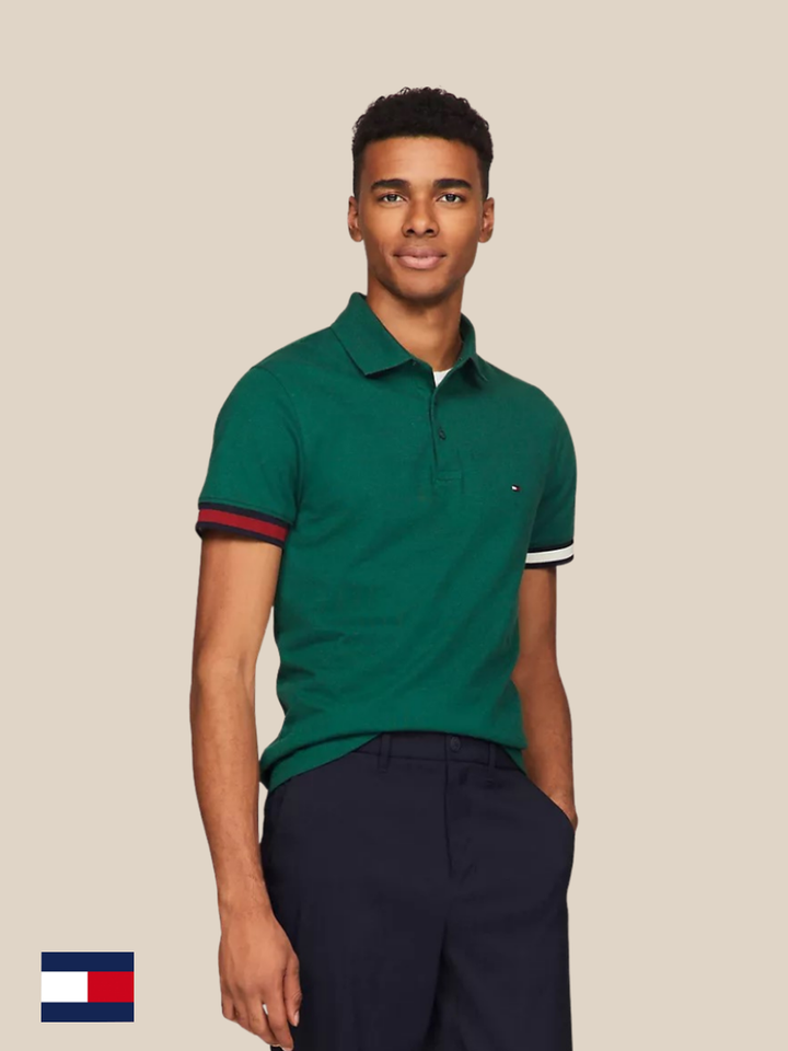 Tommy Hilfiger Mens S/S Polo AT-78J9762 (Green)