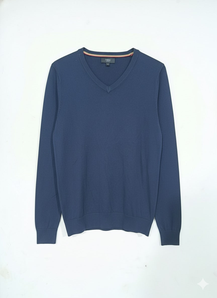 Next Men Cotton L/S V-Neck Pullover 407-342-028