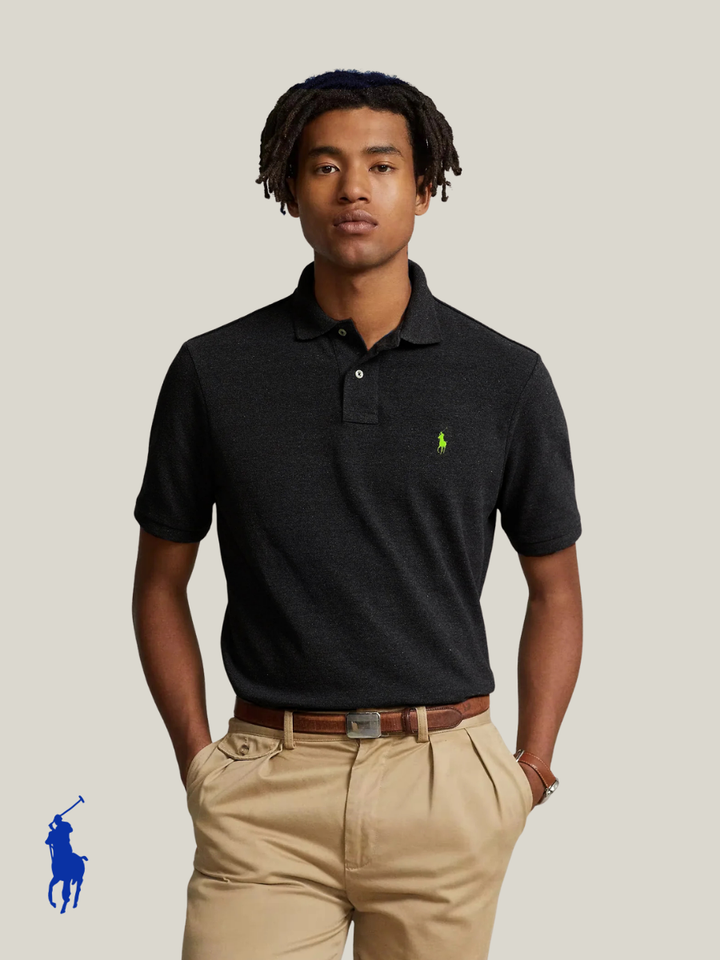 RL Mens S/S Small Pony Plain Polo TM-710794276057