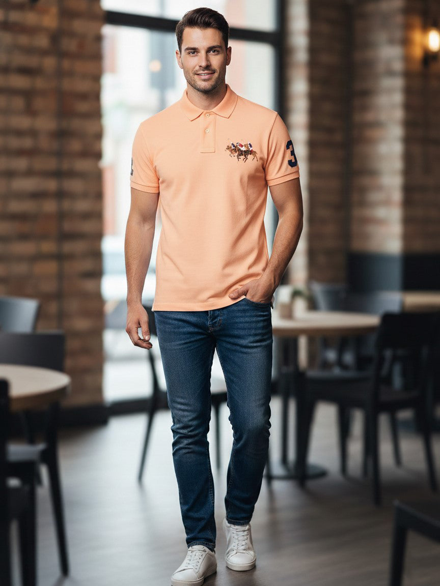 RL Mens S/S 3Pony Polo TM-710830091006