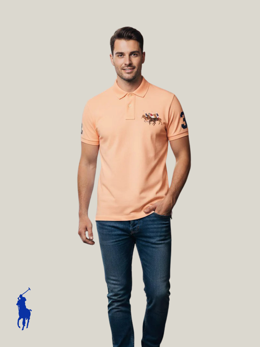 RL Mens S/S 3Pony Polo TM-710830091006