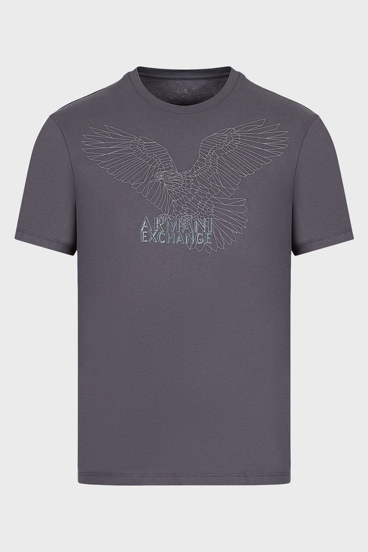 Ar.mani Mens S/S R-N T-Shirts TM-6LZTHL (Charcoal)