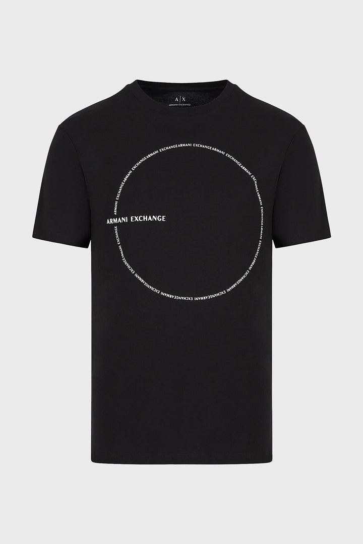 Ar.mani Mens S/S R-N T-Shirts TM-6LZTAC (Black)