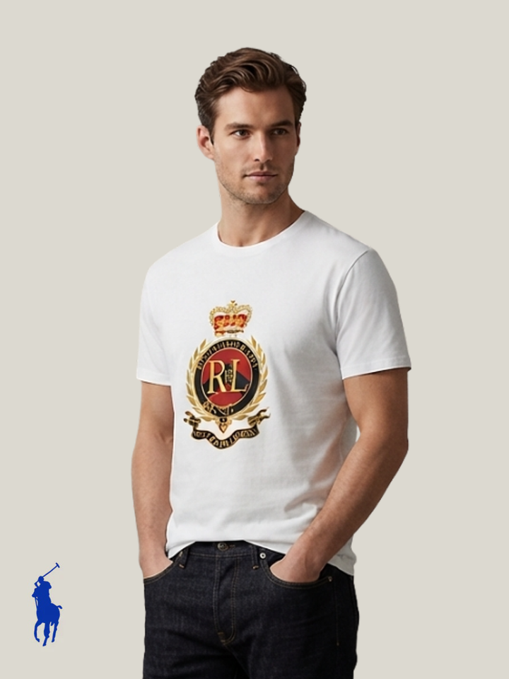 RL Men S/S R-N Crown Crist Print T-Shirts TM-711859848002