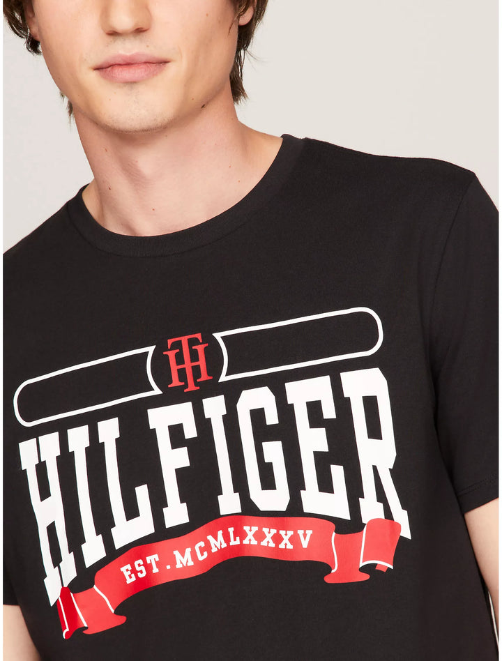 Tommy Hilfiger Mens R-N T-Shirt AT-SB-78JA479 (Black)