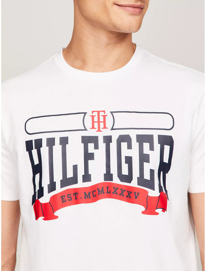 Tommy Hilfiger Mens R-N T-Shirt AT-SB-78JA479 (White)