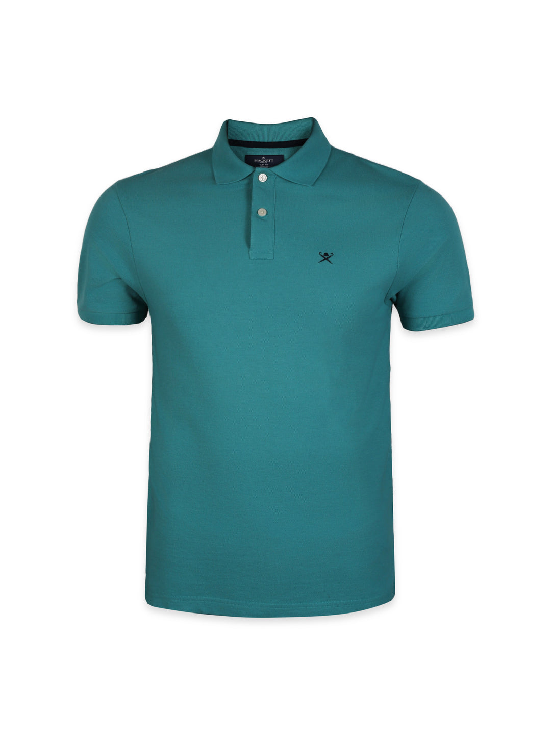 Hackett Mens S/S Classic Logo Slim Fit Plain Polo HM562688