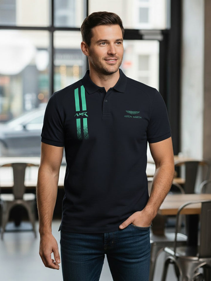 Hackett Mens S/S Aston Martin Racing Star Polo HM563086