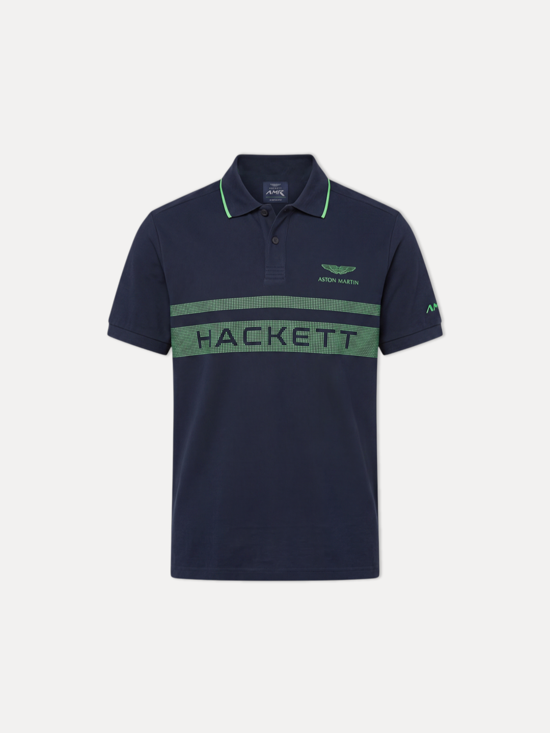 Hackett Men S/S Aston Martin Chest PNL Polo HM563085