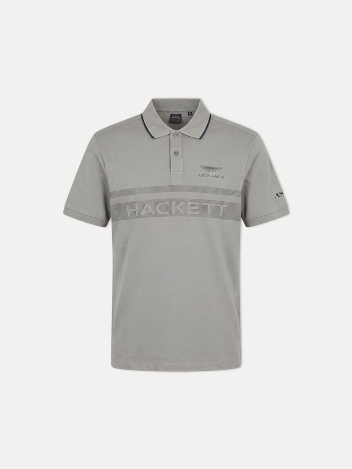Hackett Men S/S Aston Martin Chest PNL Polo HM563085