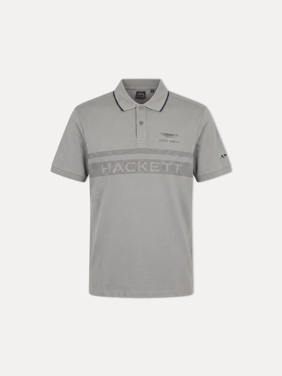 Hackett Men S/S Aston Martin Chest PNL Polo HM563085