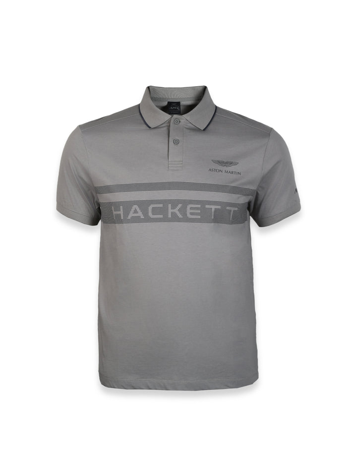 Hackett Mens S/S Aston Martin Chest PNL Polo HM563085